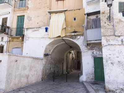 ...� separato da una casa palazziata dal vicino Arco Alto, caratterizzato da un semplice voltone a botte...